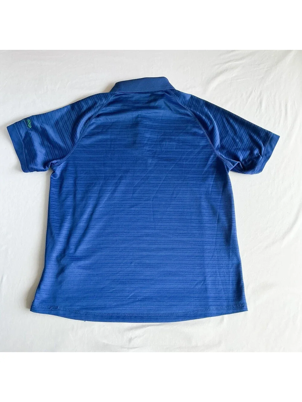 Adidas Climalite Blue Golf Polo Shirt Painted Woods Embroidered Logo size Large